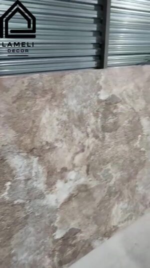 SPC  панель LameliDecor 1200*2800*3мм фактурный камень коричневый  SPCM003 3 мм